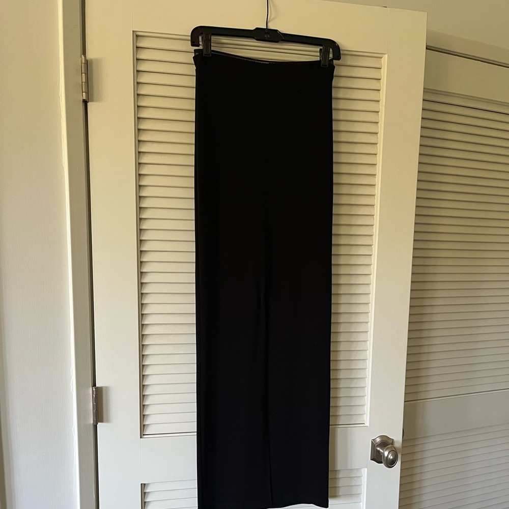 Alice + Olivia Black Slim Long Skirt